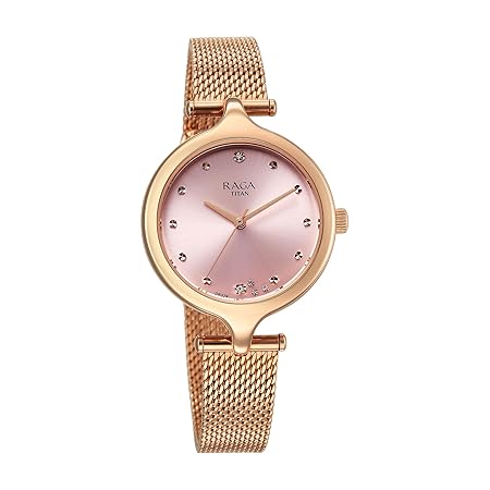 Titan Raga Showstopper 2.0 Quartz Pink Dial Analog Watch for Women- 95268WM01 - Image 3