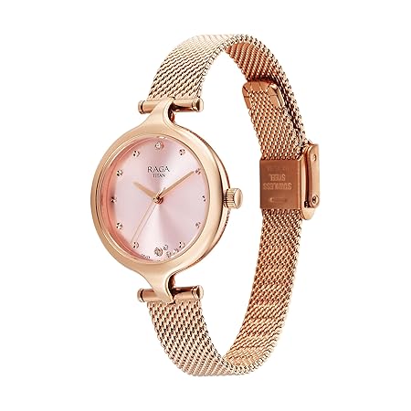 Titan Raga Showstopper 2.0 Quartz Pink Dial Analog Watch for Women- 95268WM01 - Image 4