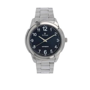 Titan NR1585SM05 Quartz Men’s Watch Blue Dial Stainless Steel Strap